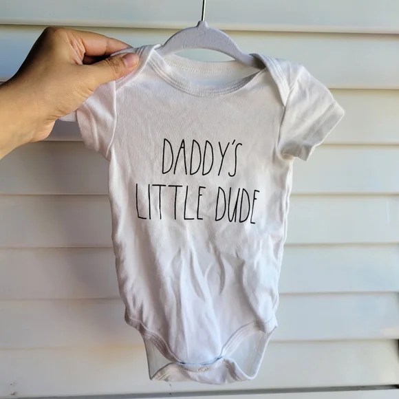 Rae Dunn One Pieces 225 Rae Dunn Daddys Little Dude Baby